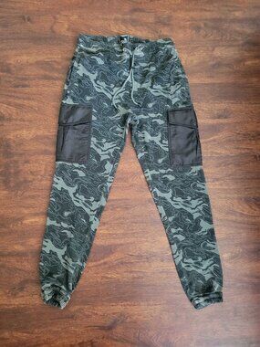 PRPS Japanese Camouflage Cargo Jogger Sweatpants Men’s M Drawstring NWOT